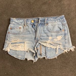 American Eagle High Rise Festival Shorts